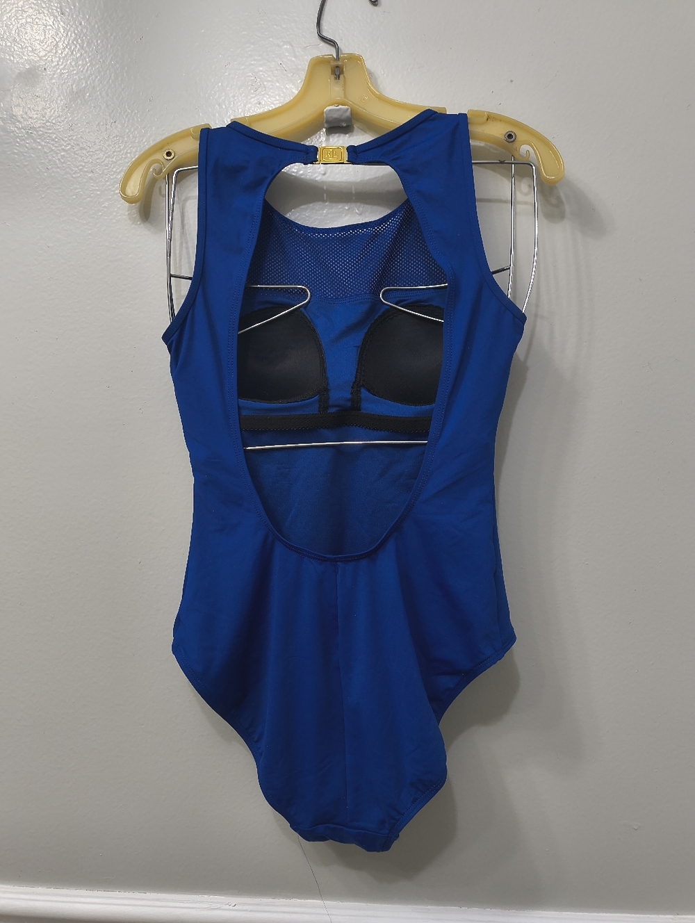 Lauren Ralph Lauren One-Piece Swimsuit Blue Size 10 Summer Beach Poolside Cruise - Picture 6 of 14